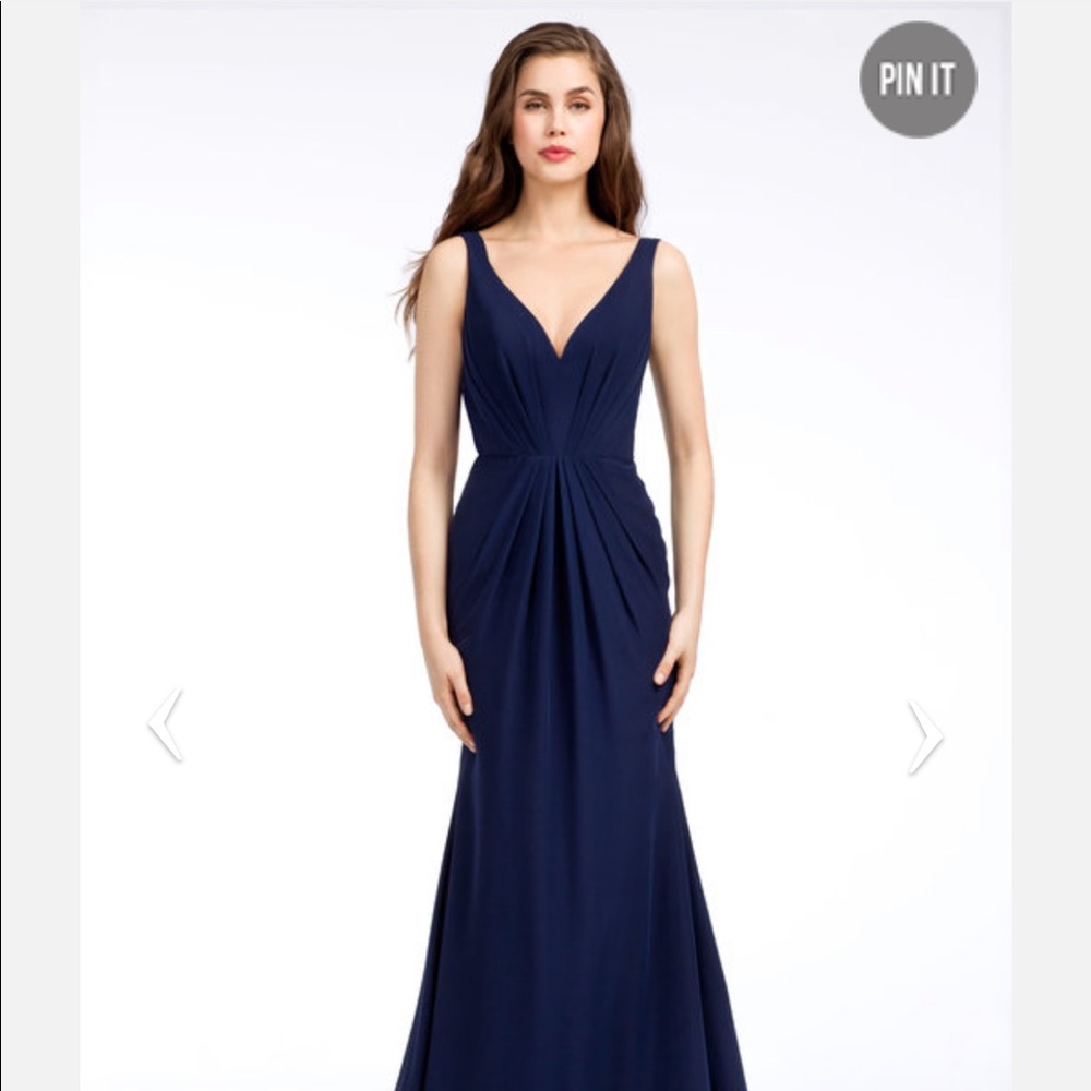Hayley Paige indigo bridesmaid dress | brand new
